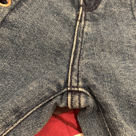 Neon Blonde Blondie Mid Rise Tie Up Blue Valentine Skinny Jeans - Picture 16 of 16